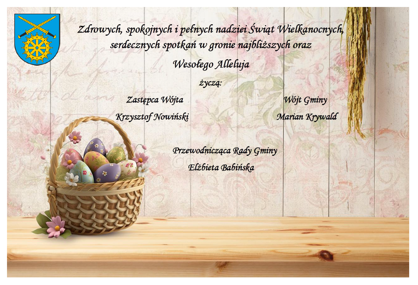 Życzenia z okazji Świąt Wielkanocnych