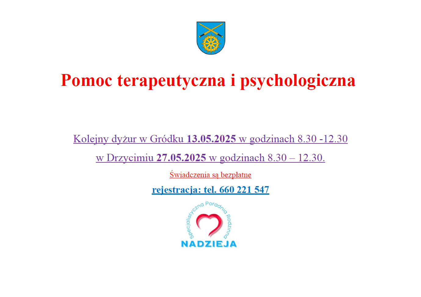 Dyżur terapeuty