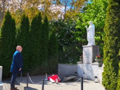 Mogiła, Wójt Gminy Drzycim, cmentarz, wiązanki