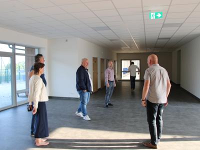 końcowy odbiór Budowy Hali sportowej przy Szkole Podstawowej w Drzycimiu