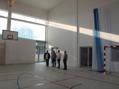 końcowy odbiór Budowy Hali sportowej przy Szkole Podstawowej w Drzycimiu