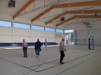 końcowy odbiór Budowy Hali sportowej przy Szkole Podstawowej w Drzycimiu