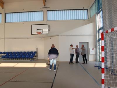 końcowy odbiór Budowy Hali sportowej przy Szkole Podstawowej w Drzycimiu