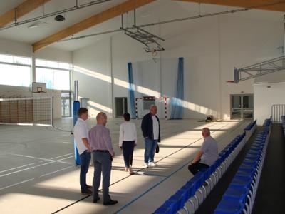 końcowy odbiór Budowy Hali sportowej przy Szkole Podstawowej w Drzycimiu