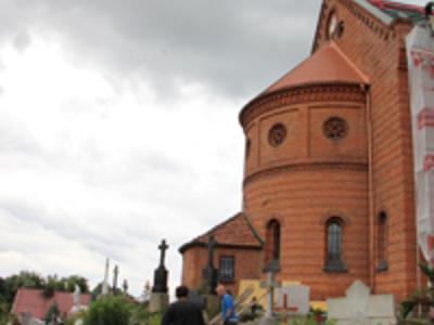 Końcowy odbiór kościoła w Drzycimiu