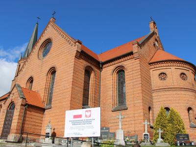 Końcowy odbiór kościoła w Drzycimiu