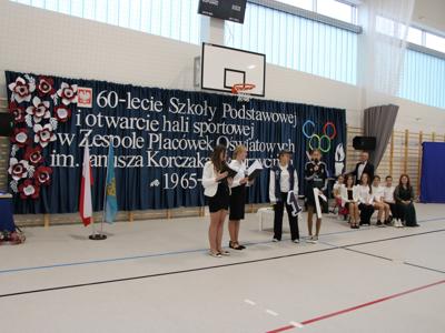 Uroczyste otwarcie budynku Hali Sportowej połączone z obchodami Jubileuszu 60-lecia Szkoły Podstawowej.