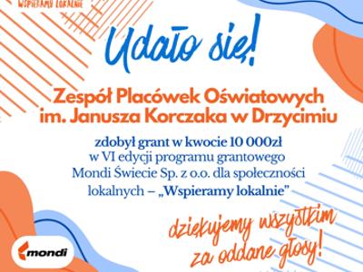 Podziękowanie dla Mieszkańców Gminy Drzycim za oddane głosy!