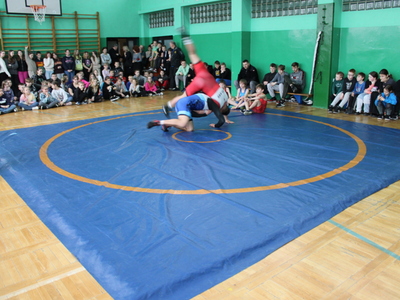 Pokaz sekcji zapaśniczej z Drzycimia