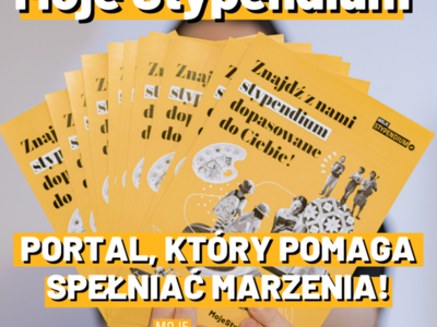 Moje stypendium - plakat