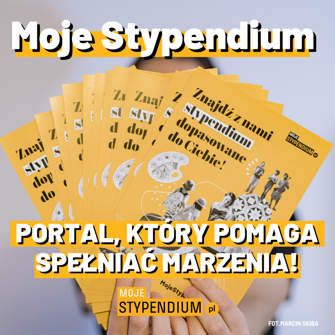 Moje stypendium - plakat