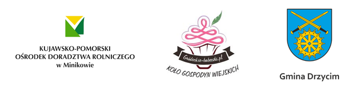 Logotypy Minikowa, Gródeckich Babeczek i Herb Gminy Drzycim
