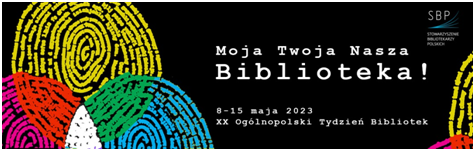 Plakat akcji - Tydzień Bibliotek