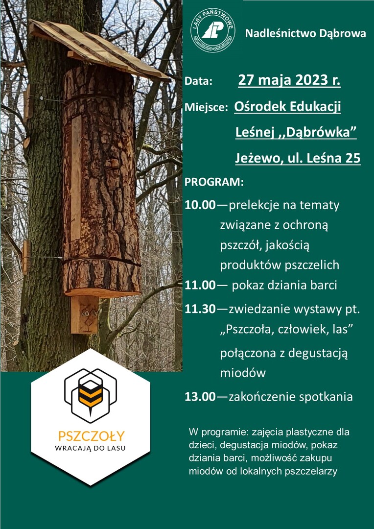 Plakat spotkania pszczelarzy