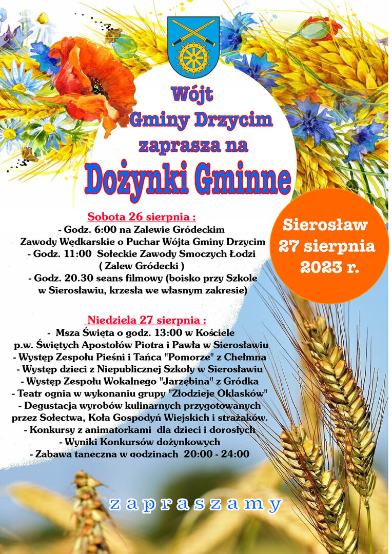 Plakat dożynek