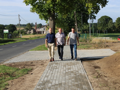 Chodnik na Podgórnej w Drzycimiu jest już gotowy