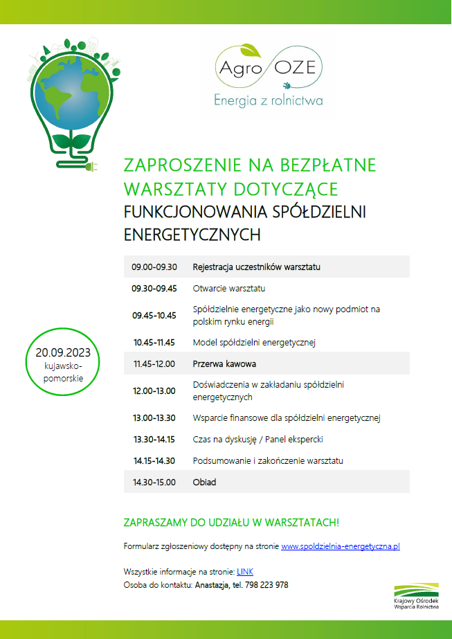 Plakat - Spółdzielnie energetyczne