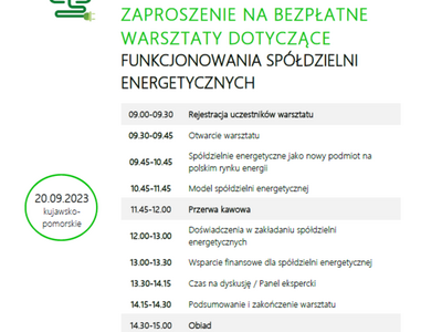 Plakat - Spółdzielnie energetyczne