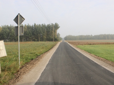 Odbiór drogi w miejscowości Sierosław