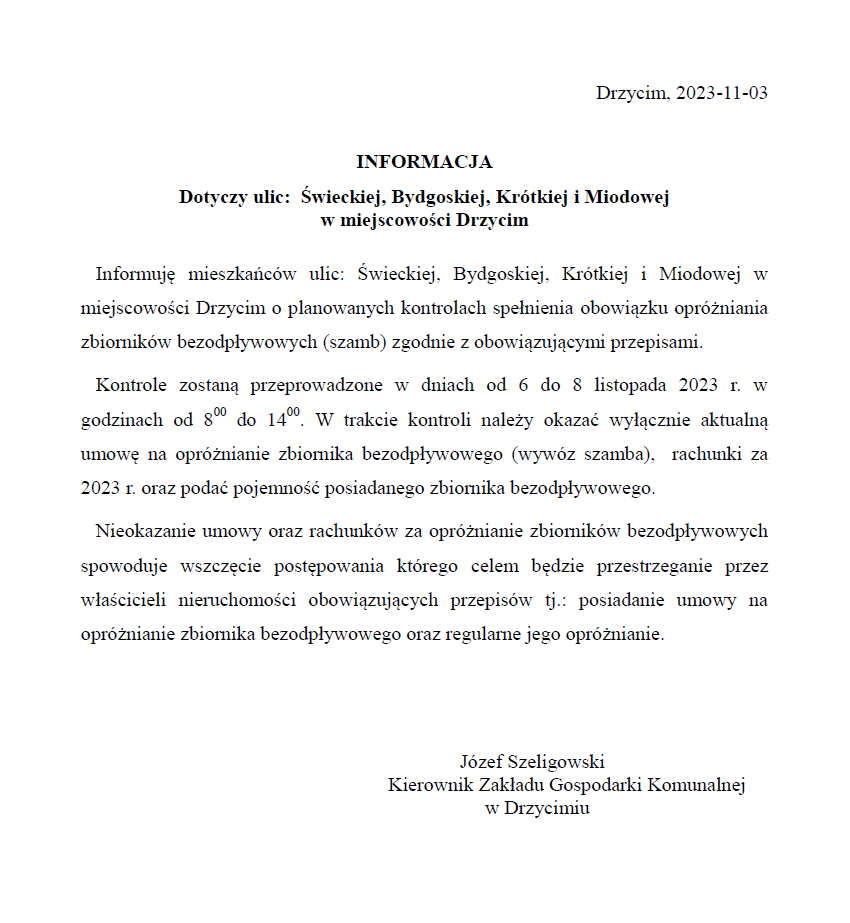 Informacja w wersji obrazkowej