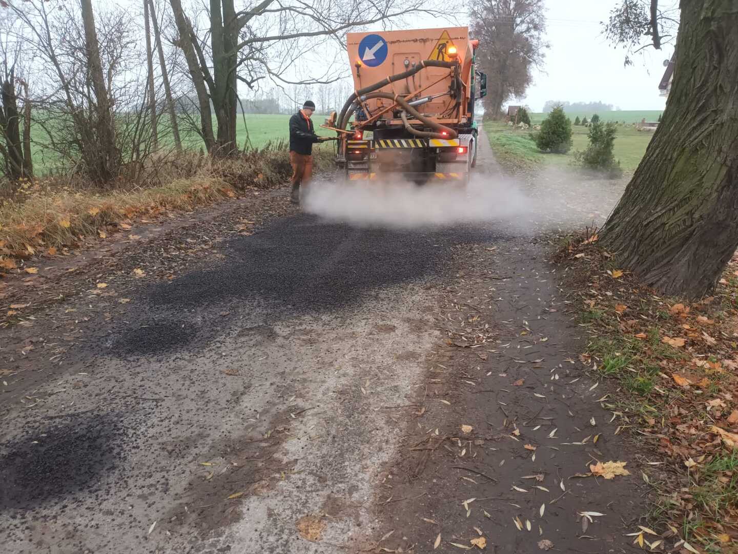 Remont drogi asfaltowej