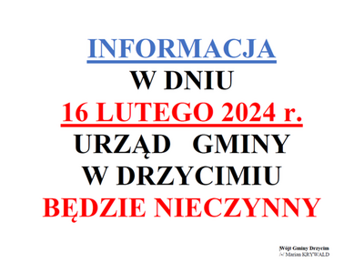 urząd będzie nieczynny