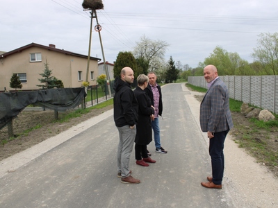 Odbiór drogi w Biechówku