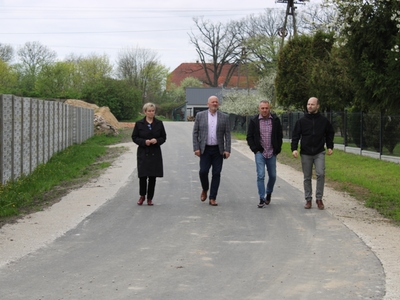 Odbiór drogi w Biechówku