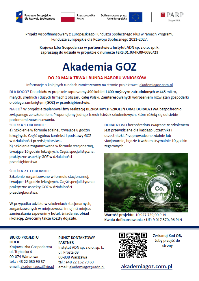 Przedstawimy Państwu:
Cele i zakres projektu
Kryteria kwalifikacji
Etapy rekrutacji
Szczegóły udziału w Projekcie
AKADEMIA Odpowiemy na pytania