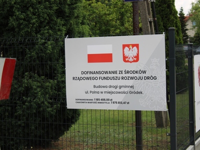 Częściowy odbiór ul. Polnej w Gródku