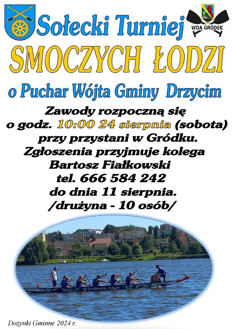 Sołecki Turniej Smoczych Łodzi - Plakat