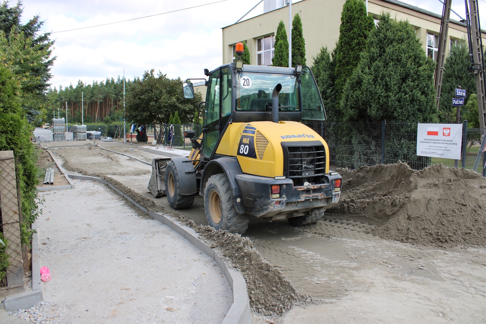 Trwa budowa na ul. Polnej w Gródku