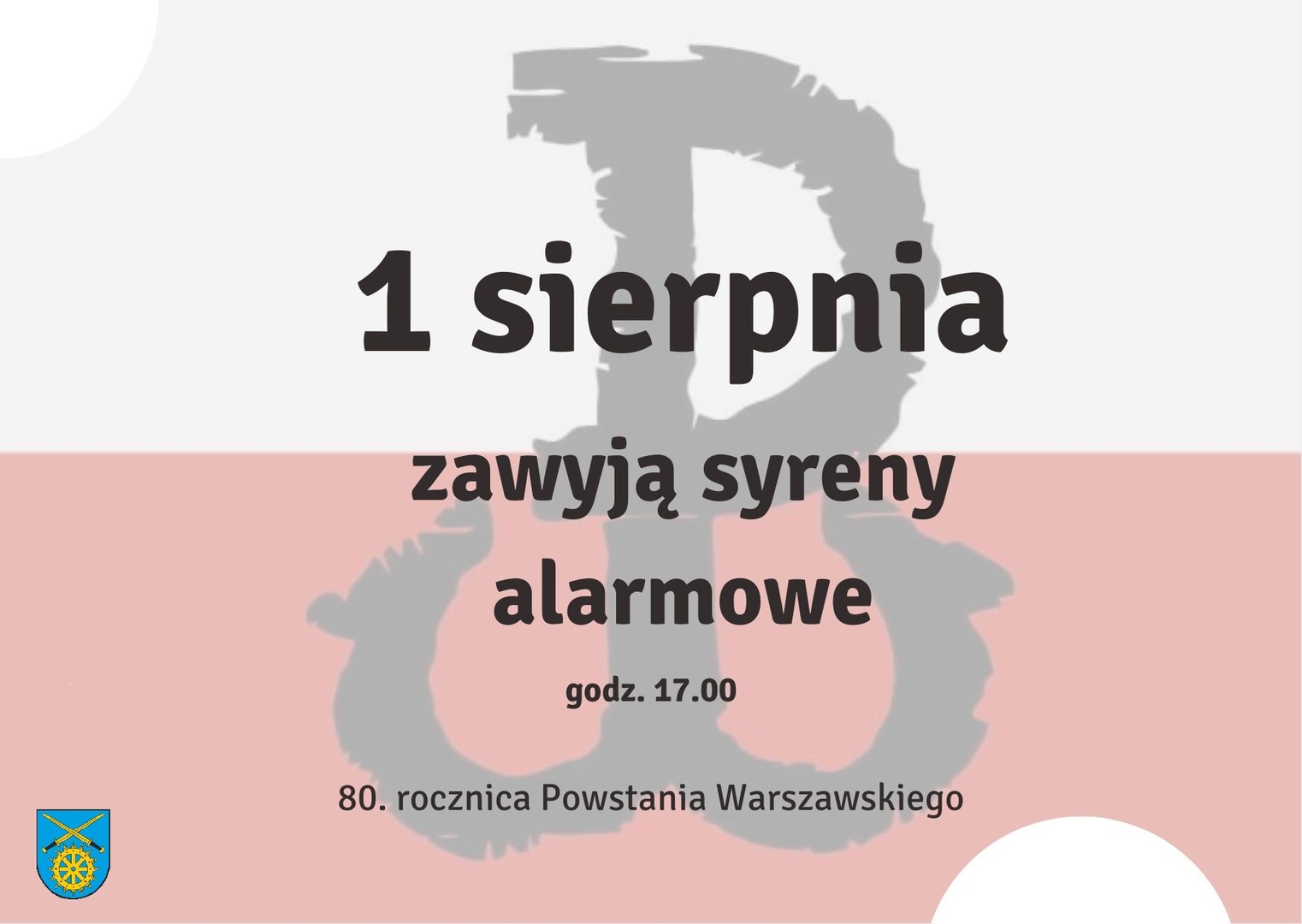 Informacja o włączeniu syren alarmowych
