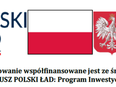 Logotypy Polski Ład, flaga i godło RP, Bank Gospodarstwa Krajowego