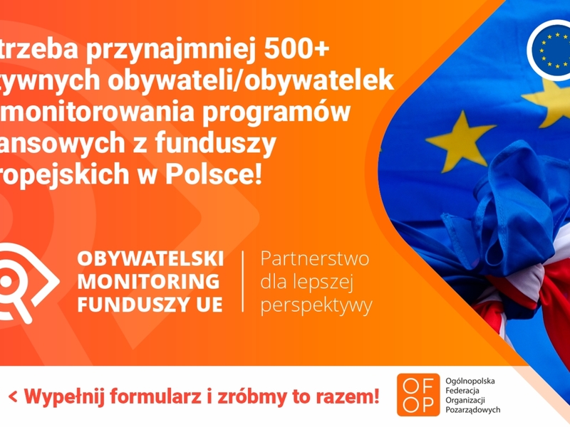 Obywatelski  monitoring funduszy europejskich