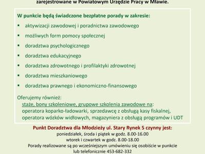 Punkt Doradztwa dla Młodzieży