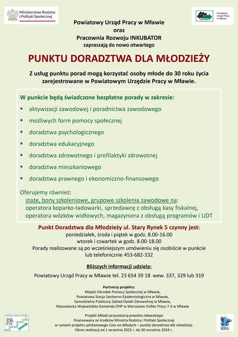 Punkt Doradztwa dla Młodzieży