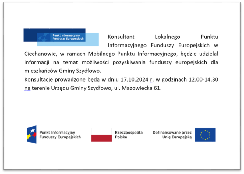 mobilny punkt informacyny