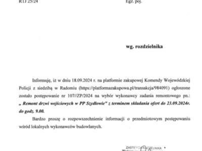 policja drzwi