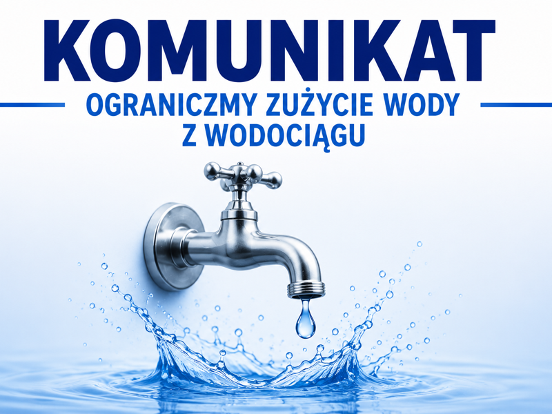 Gmina Stara Kiszewa apeluje o oszczędzanie wody. Powodem niski poziom w ujęciach