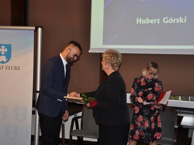 Wręczenie nagród i wyróżnień podczas Gali Ełcki Bocian 2021