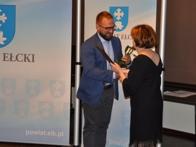 Wręczenie nagród i wyróżnień podczas Gali Ełcki Bocian 2021