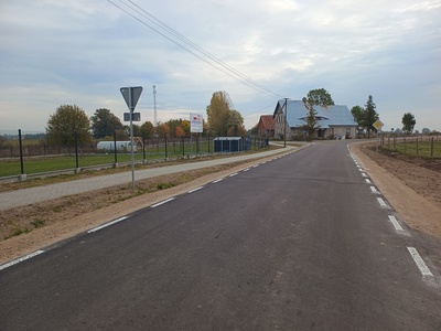 Przebudowane drogi powiatowe - Milewo