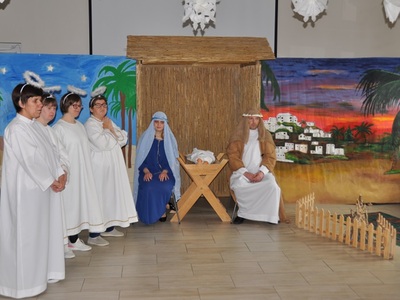 Jasełka w Warsztatach Terapii Zajęciowej w Ełku 