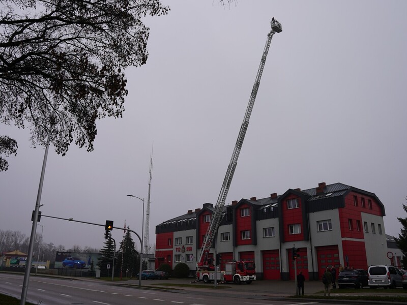 Prezentacja 42-metrowej drabiny