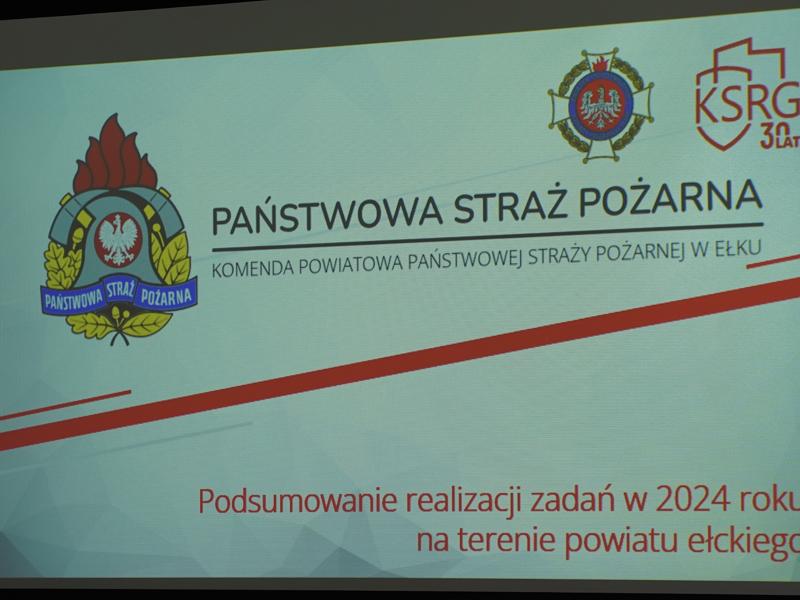 Podsumowanie ubiegłego roku w powiatowych komendach