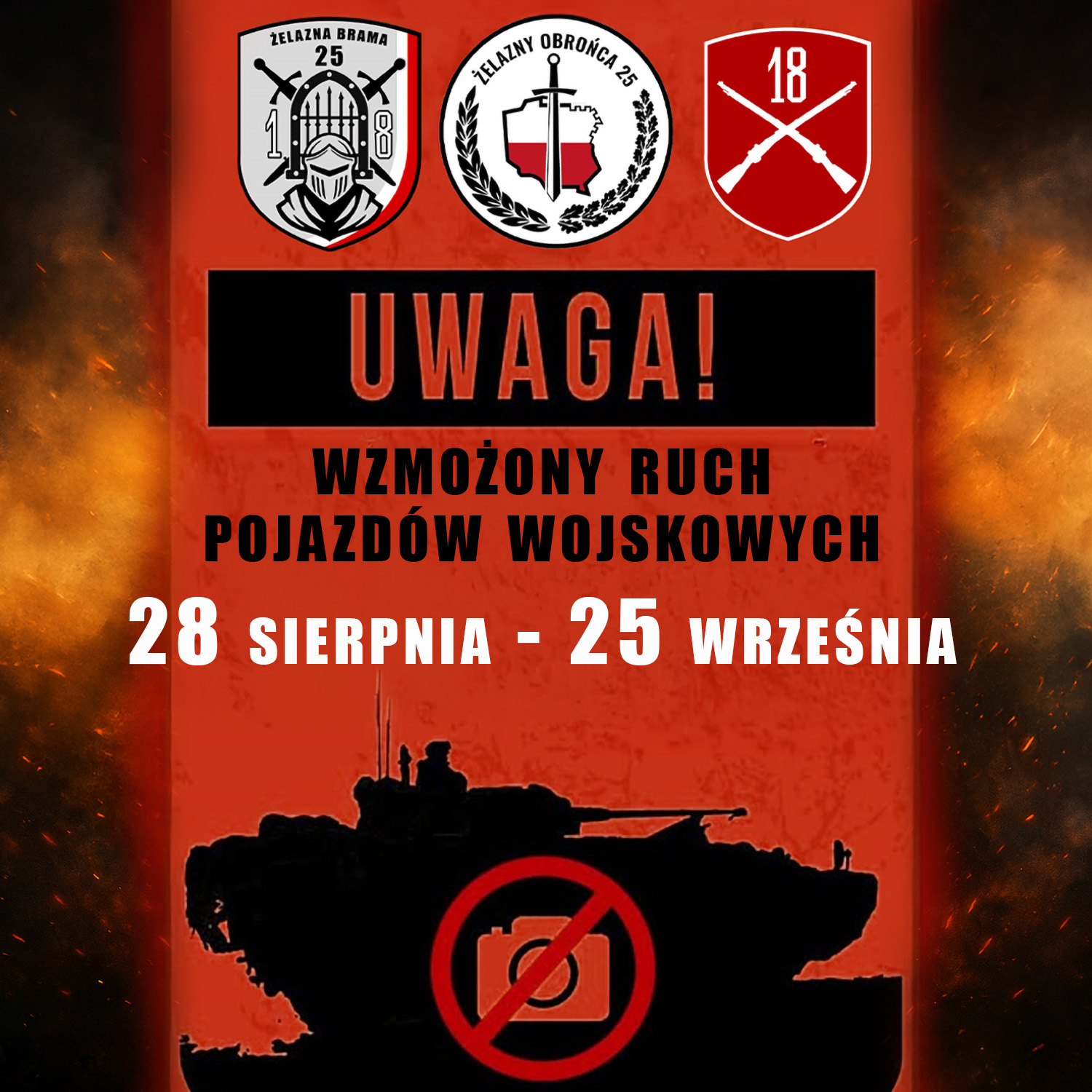 Wzmożony Ruch Pojazdów Wojskowych 