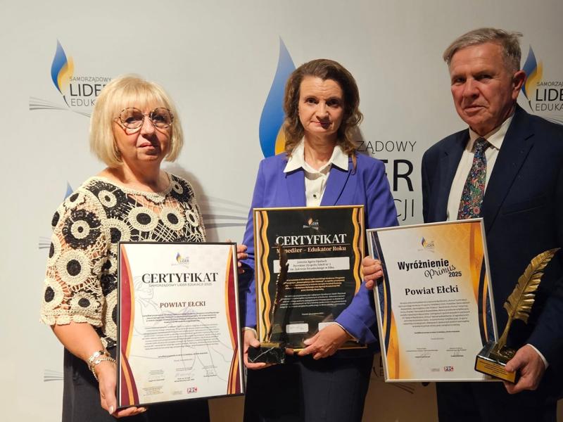 Powiat Ełcki Samorządowym Liderem Edukacji