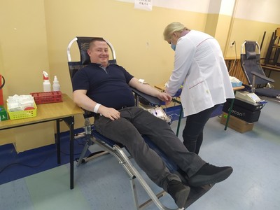 Akcja krwiodawstwa w ełckim  "Mechaniaku"