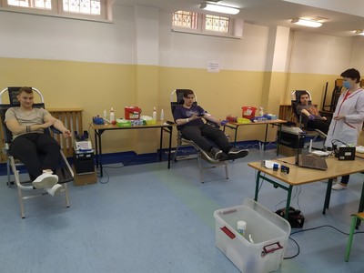 Akcja krwiodawstwa w ełckim  "Mechaniaku"